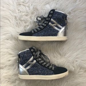 HOGAN REBEL high top sneakers barely worn 7.5